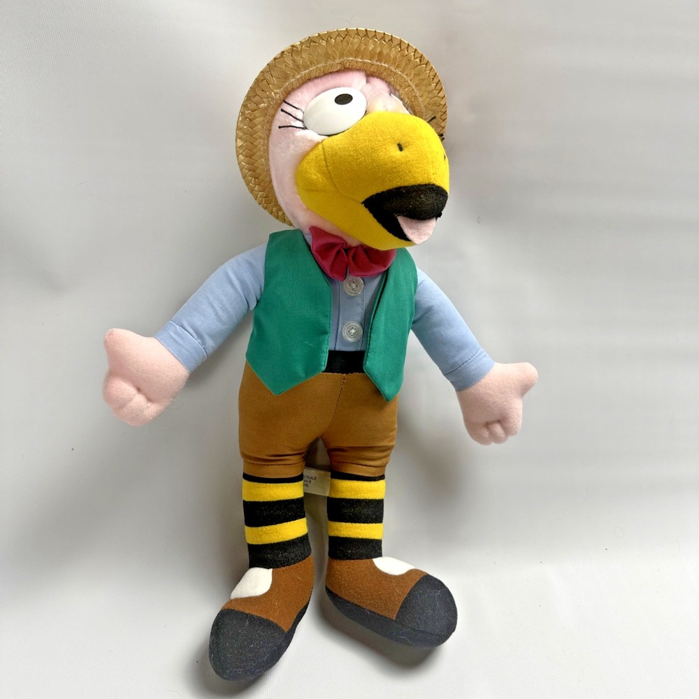 Vintage St Louis Post Dispatch Weatherbird Plush Mascot Newspaper